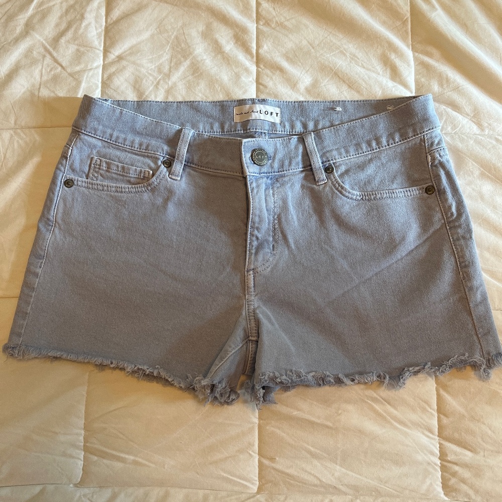 Loft cutoff shorts
